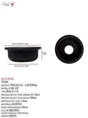 ALU.6452 Tasa ML-02 Bala 1/4