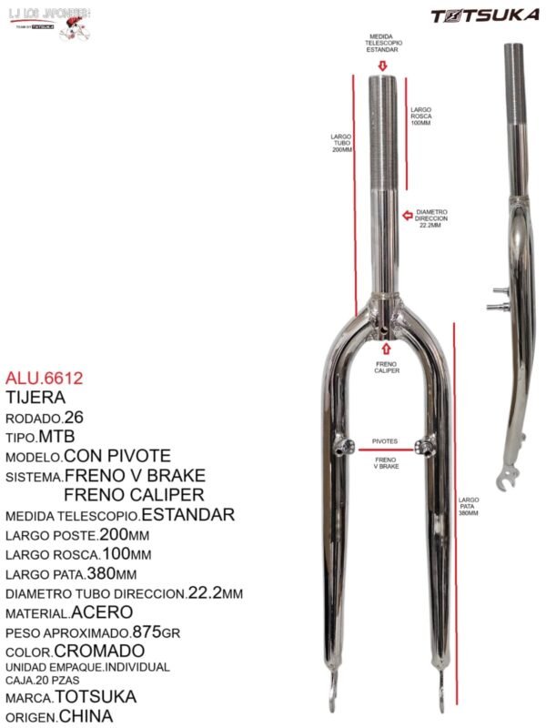 ALU.6612-1.jpeg TIJERA 26 CON PIVOTE 22.2 TOTSUKA CROMADO