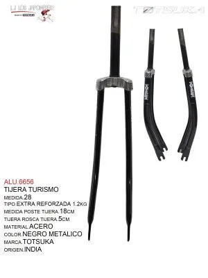 ALU.6656 TIJERA TURISMO R-28 EXTRA REFORZADA 1.2KG NEGRO INDIA