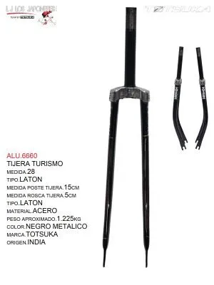 TIJERA R-28 TURISMO CON LATON 1KG TOTSUKA INDIA NEGRO