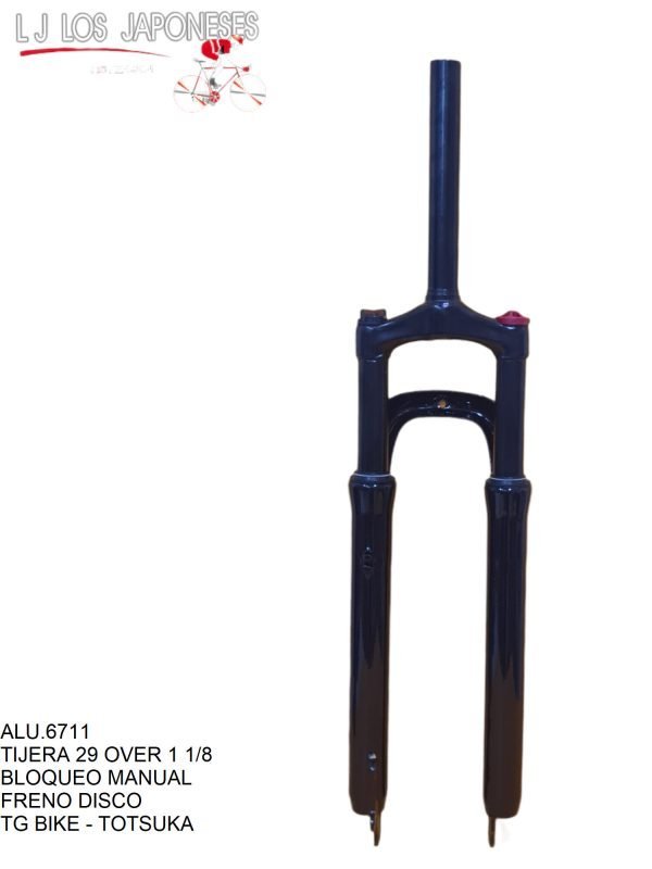 TIJERA R-29 SUSPENSION OVER BLOQUEO MANUAL FRENO V BRAKE - DISCO TOTSUKA CHINA NEGRO 29