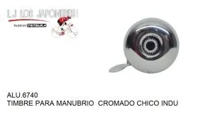 TIMBRE MANUBRIO CROMADO CHICO CB-07 INDIA