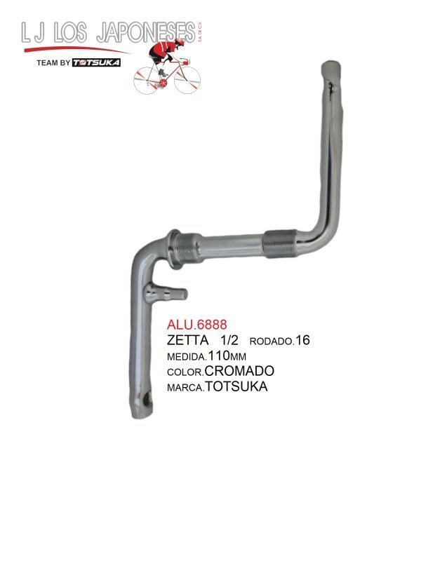ALU.6888 ZETTA 1/2 R-16 4 1/2 EOPC-01 EASTMAN INDIA CROMADO