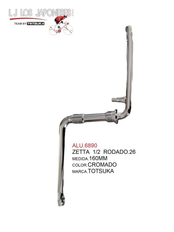 ZETTA 1/2 R-26 6 1/2 EOPC-01 EASTMAN INDIA CROMADO