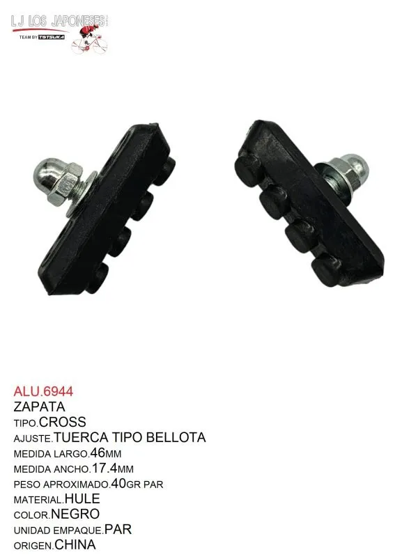 ALU.6944 ZAPATA CROSS NEGRO CHINA