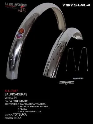 SALPICADERA CHOLA R-24 CROMADA INDIA