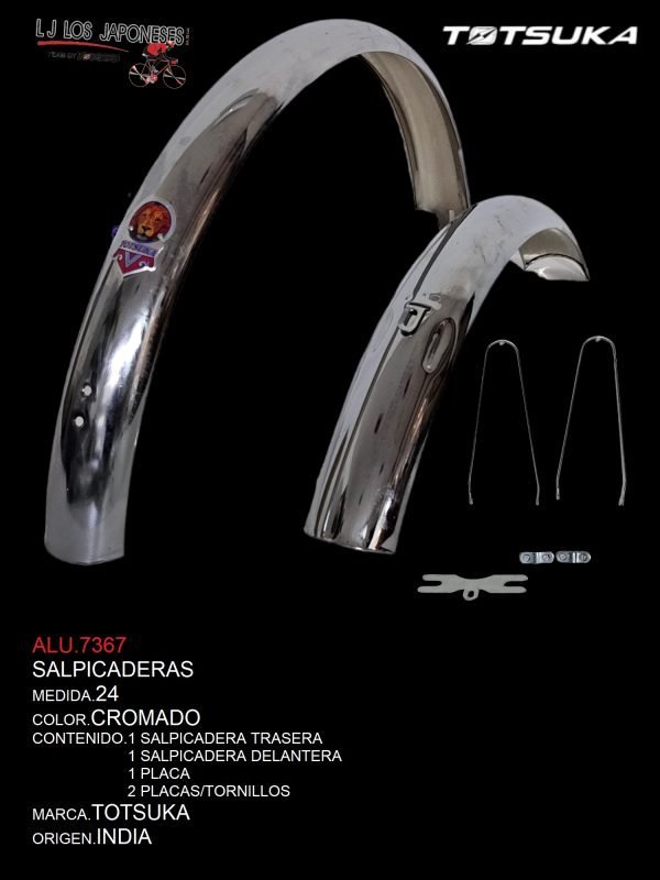 ALU.7367 SALPICADERA CHOLA R-24 CROMADA INDIA