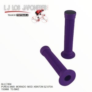 PUÑOS  BMX TPR  KRATON SZ-075A  150MM  C/TAPON  MORADO