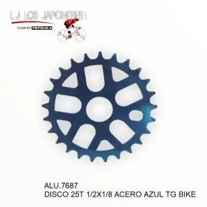 DISCO ACERO 25T AZUL TG BIKE  1/2X1/8