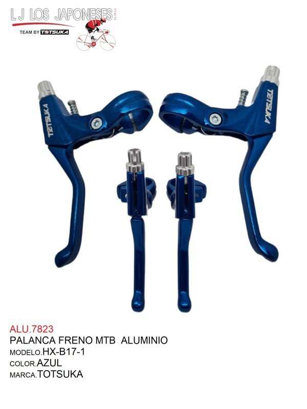 ALU.7823-2 PALANCA MTB FRENO ALUMINIO HX-B17-1 TOTSUKA AZUL