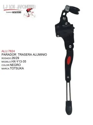 ALU.7824 PARADOR TRASERA 26/29 ALUMINIO HX-Y13-35 TOTSUKA CHINA NEGRO