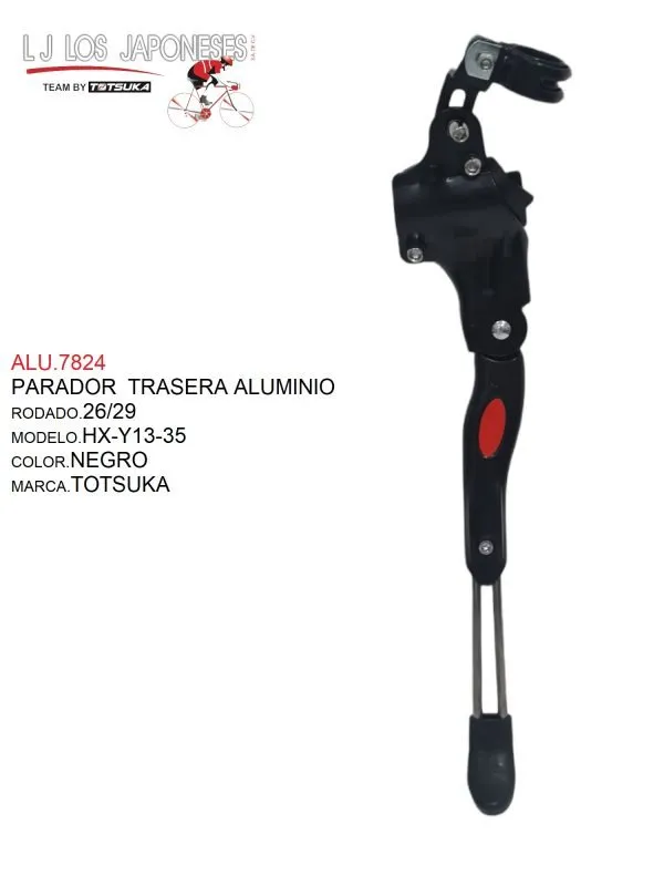 PARADOR TRASERA 26/29 ALUMINIO HX-Y13-35 TOTSUKA CHINA NEGRO