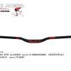 MANUBRIO MTB ALUMINIO 31.8MMX800MM NEGRO/ROJO JB-6818 TG BIKE