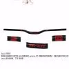 ALU.7901-3 MANUBRIO MTB ALUMINIO 31.8MMX800MM NEGRO/ROJO JB-6818 TG BIKE