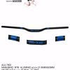 MANUBRIO MTB ALUMINIO 31.8MMX800MM NEGRO/AZUL JB-6818 TG BIKE