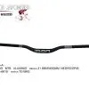 MANUBRIO MTB ALUMINIO 31.8MMX800MM NEGRO/GRIS JB-6818 TG BIKE