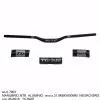 MANUBRIO MTB ALUMINIO 31.8MMX800MM NEGRO/GRIS JB-6818 TG BIKE