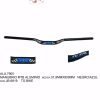 MANUBRIO MTB ALUMINIO 31.8MMX800MM NEGRO/AZUL  JB-6819  TG BIKE