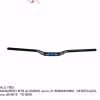 MANUBRIO MTB ALUMINIO 31.8MMX800MM NEGRO/AZUL  JB-6819  TG BIKE