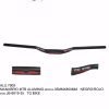 MANUBRIO MTB ALUMINIO 35MMX800MM NEGRO/ROJO JB-6819-35 TG BIKE