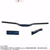 MANUBRIO MTB ALUMINIO 35MMX800MM NEGRO/AZUL JB-6819-35 TG BIKE