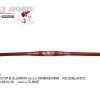 MANUBRIO MTB ALUMINIO 35MMX800MM ROJO/BLANCO JB-6818-35 TG BIKE