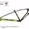 CUADRO MTB R-29 ALUMINIO  NGO/AMARILLO  TG BIKE  TALLA 17