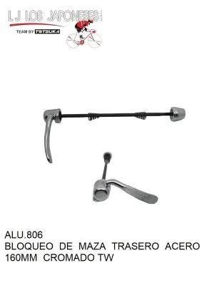 BLOQUEO DE MAZA TRASERO ACERO TW CROMADO