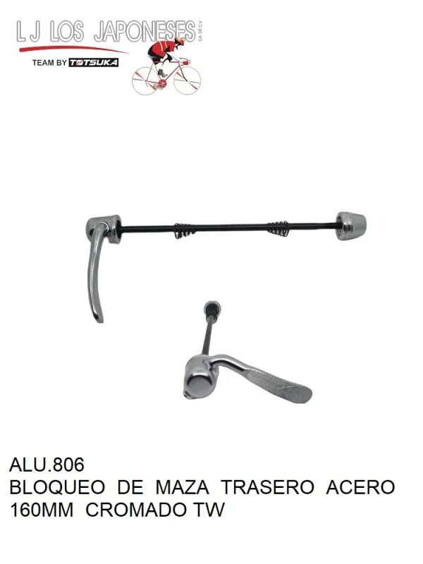 ALU.806 BLOQUEO DE MAZA TRASERO ACERO TW CROMADO