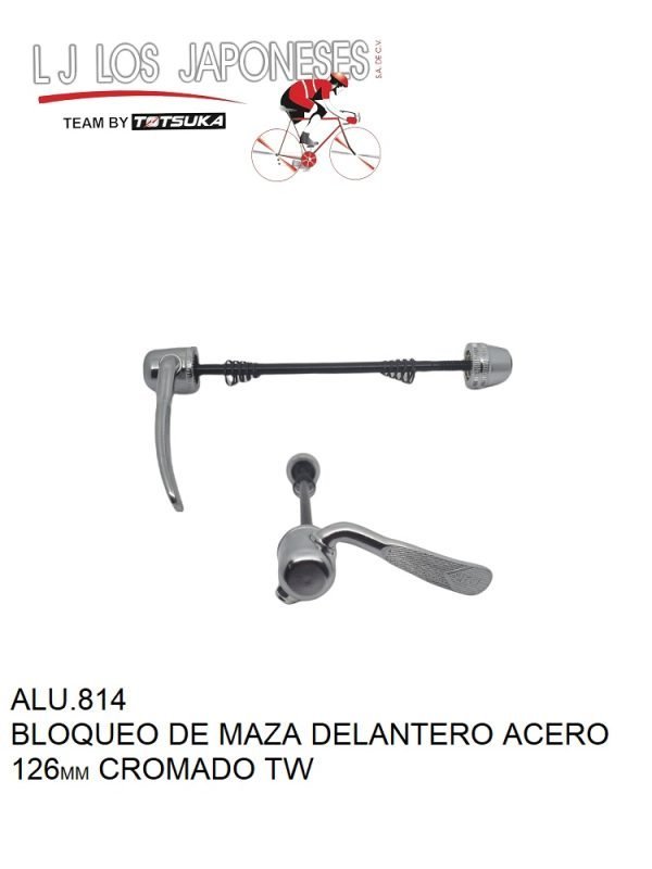 ALU.814 BLOQUEO DE MAZA DELANTERO ACERO TW CROMADO