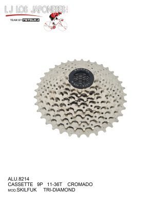 CASETTE 9P  11-36T SATIN  TRI-DIAMOND