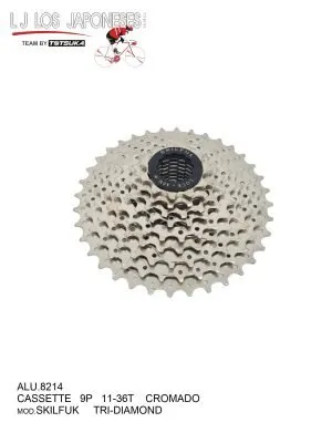 ALU.8214 CASETTE 9P 11-36T SATIN TRI-DIAMOND