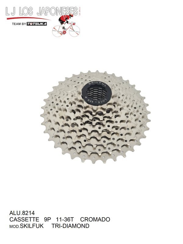 ALU.8214 CASETTE 9P 11-36T SATIN TRI-DIAMOND