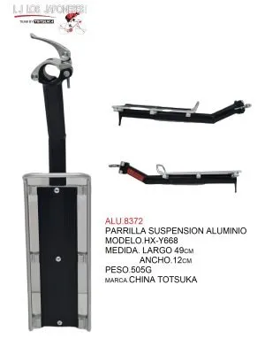 ALU.8372 PARRILLA SUSPENSION HX-Y668 TOTSUKA CHINA NEGRO