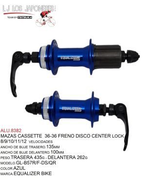 MAZA 36 TRASERA GL-B57R-DS/QR  FRENO DISCO CENTER LOCK AZUL MARCA  GULI
