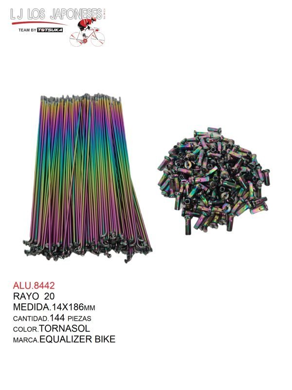 ALU.8442 RAYO R-20X2 (14X186MM) BIKE TORNASOL