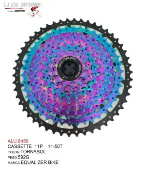 ALU.8450 CASETTE 11P 11-50T TRI-DIAMOND TORNASOL