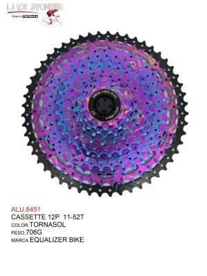 ALU.8451 CASETTE 12P 11-50T TRI-DIAMOND TORNASOL