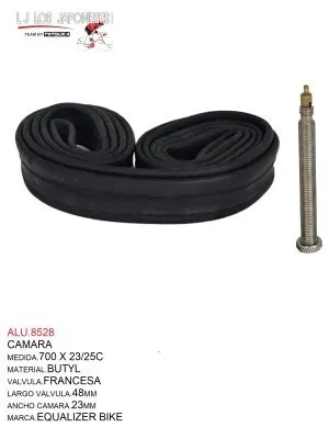 CAMARA 700X23/25C BUTYL 48MM  V.FRANCESA  EQUALIZER BIKE