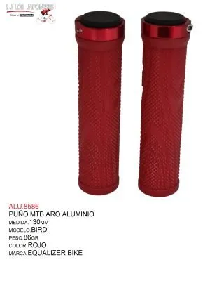 ALU.8586 PUÑO MTB 130MM MODELO BIRD MARCA EQUALIZER ROJO