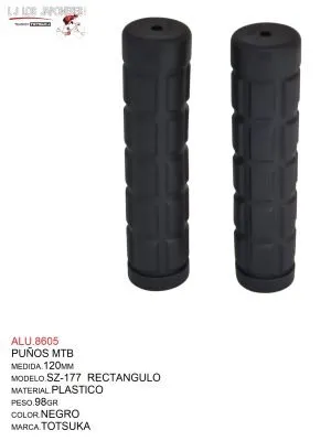 PUÑOS MTB 120MM SZ-177 MARCA TOTSUKA NEGRO