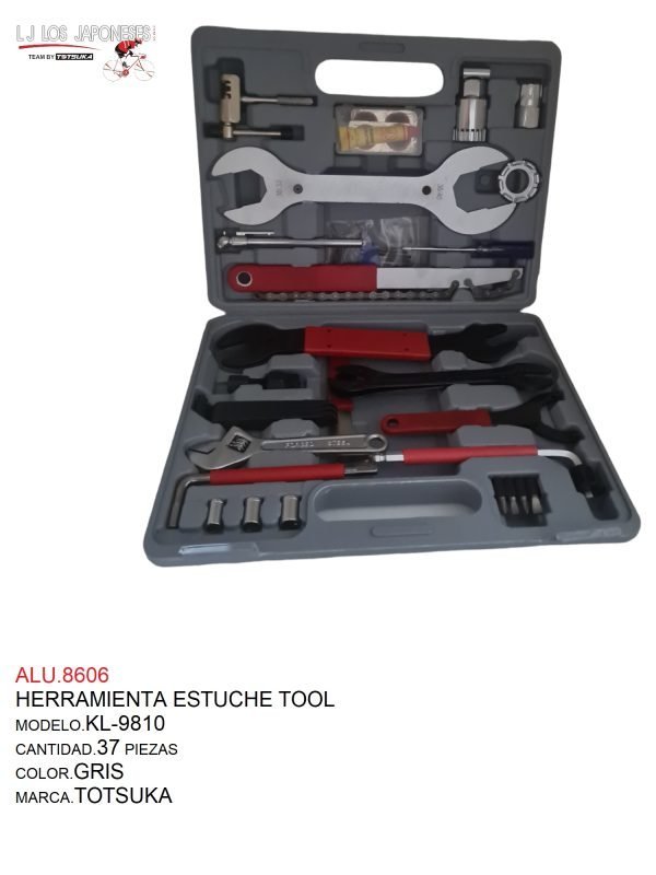 ALU.8606 HERRAMIENTA ESTUCHE TOOL SET 37 PZAS KL-9810 TOTSUKA
