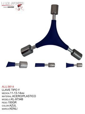 LLAVE TIPO Y 11-12-13  KL-9734B  KENLI AZUL