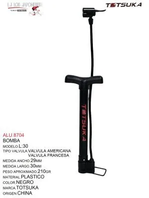 BOMBA L:30   V.A.V.F. COLORES TOTSUKA