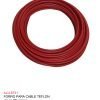 FORRO CABLE TEFLON 25 METROS CHINO  ROJO