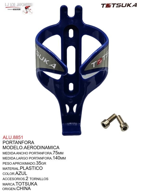 ALU.8851 PORTA ANFORA AERODINAMICA PLASTICO MARCA TOTSUKA AZUL