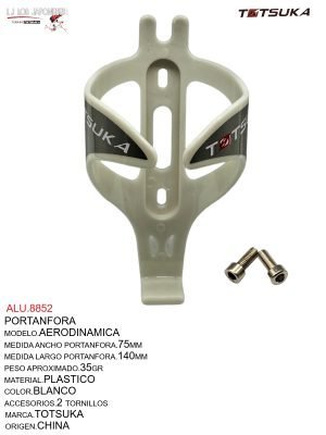 PORTA ANFORA AERODINAMICA PLASTICO  MARCA TOTSUKA BLANCO