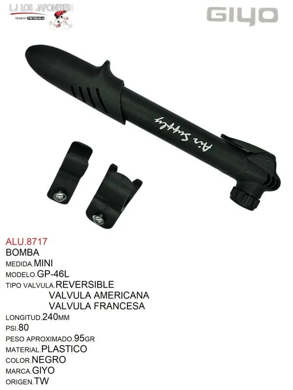 BOMBA GP-46L MINI GIYO NEGRO TW
