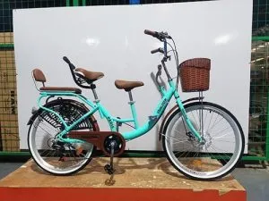 ALU.8937 BICICLETA 24X1.75 MOD.PARIS 7 VEL.VERDE EQUALIZER BIKE