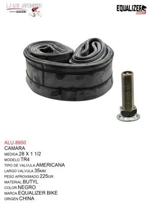 CAMARA 28x1 1/2 BUTYL V.A. EQUALIZER V.A.